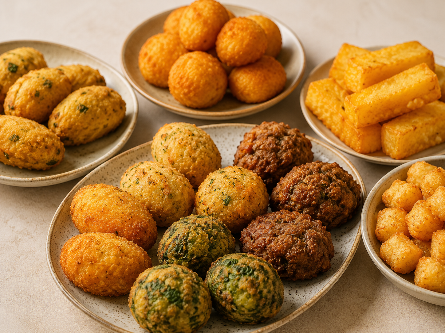 Bolinhos e fritos